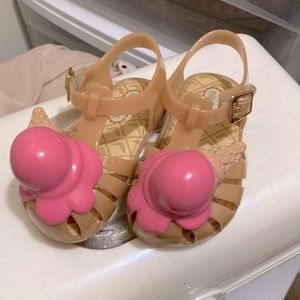 Mini Melissa ice cream sandals. Size 6 toddler. NWOT.